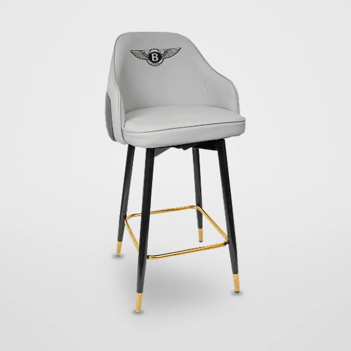 Fixed Leatherette Bar Stool CZ-B-033