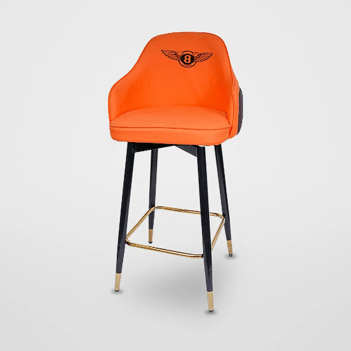 Fixed Leatherette Bar Stool CZ-B-033 – view 8