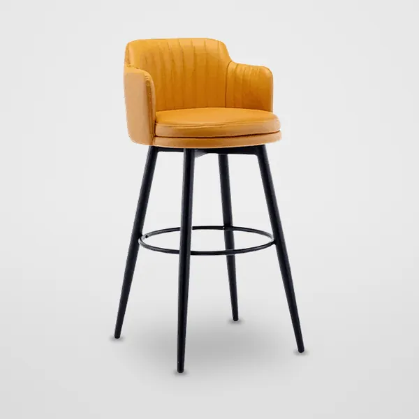 Fixed Leatherette Bar Stool CZ-B-035