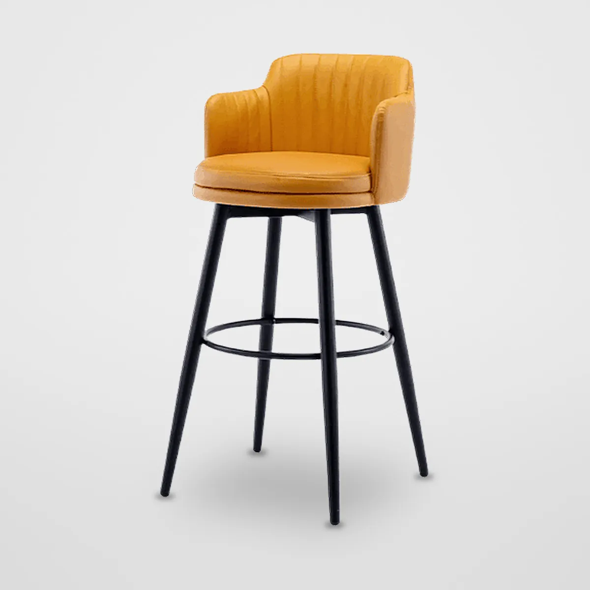 Fixed Leatherette Bar Stool CZ-B-035 – view 4