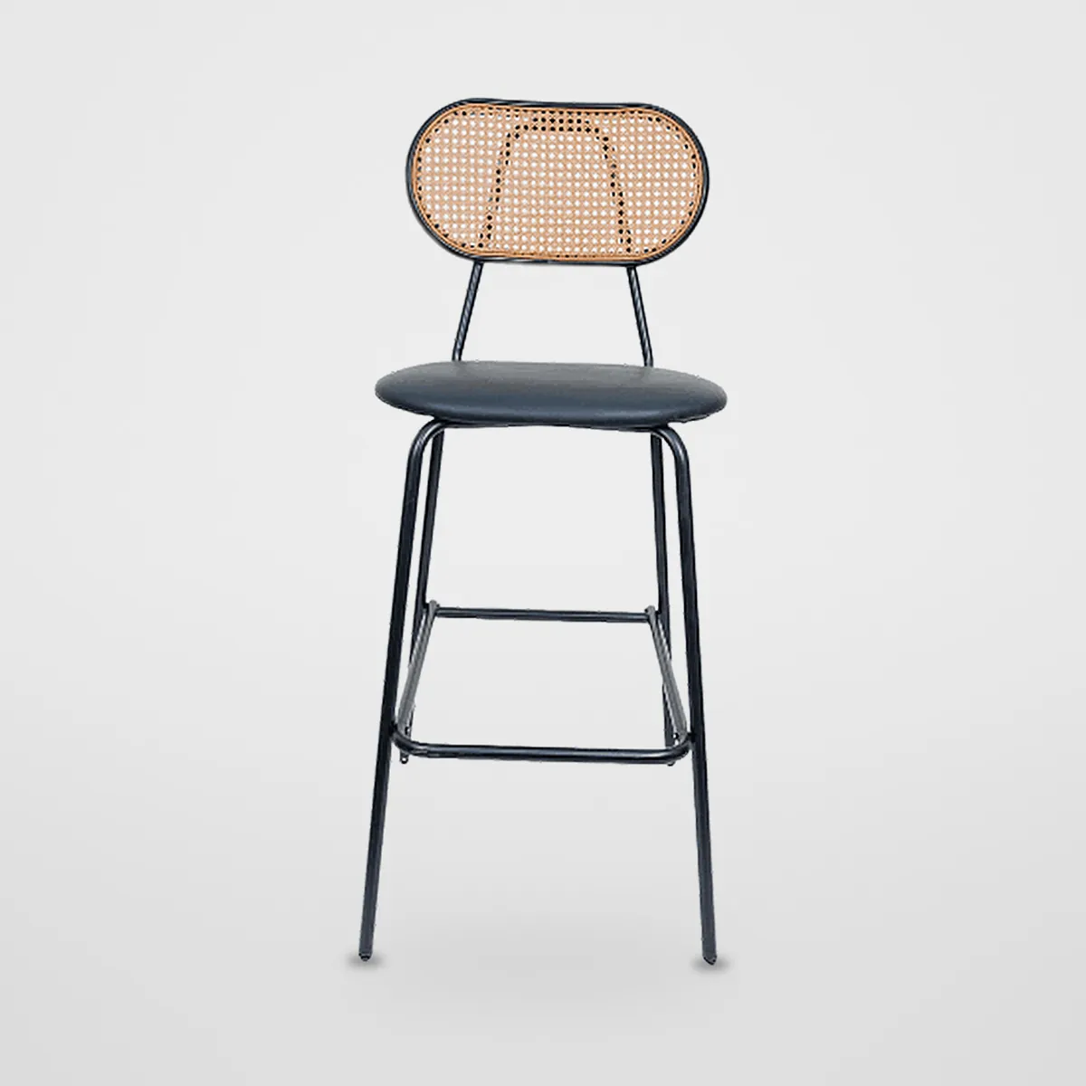 Fixed Rattan Bar Stool CZ-B-038 – view 2