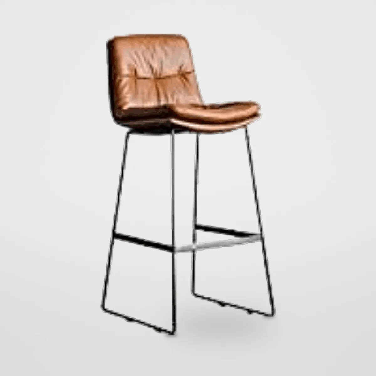 Fixed Leatherette Bar Stool CZ-B-044