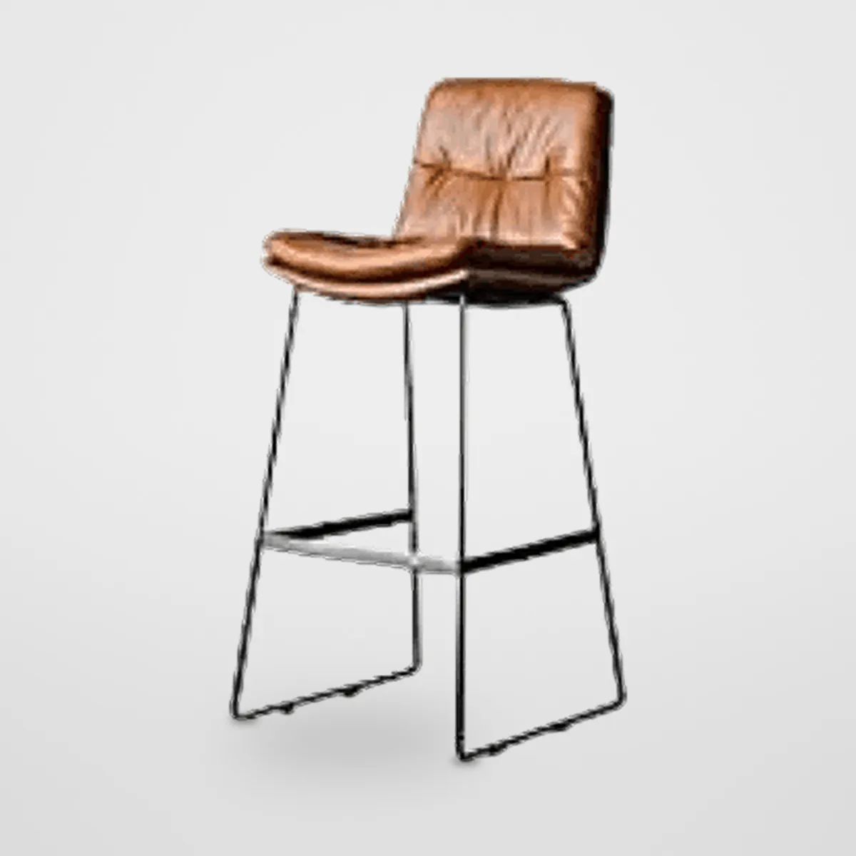Fixed Leatherette Bar Stool CZ-B-044 – view 4