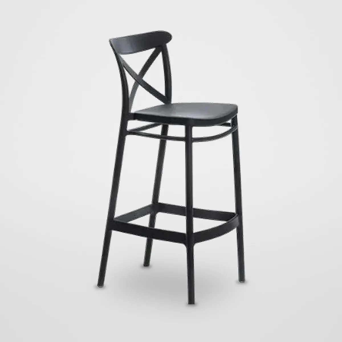 Fixed Moulded Bar Stool CZ-B-067 – view 4