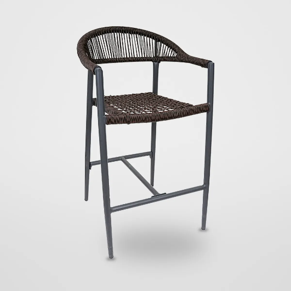 Fixed Rattan Bar Stool CZ-B-068