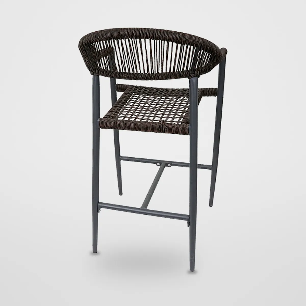 Fixed Rattan Bar Stool CZ-B-068 – view 2