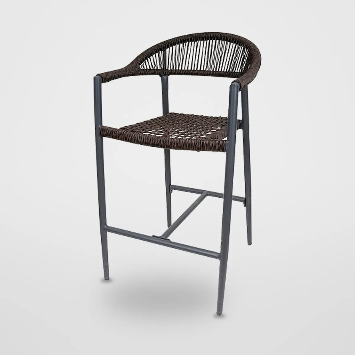 Fixed Rattan Bar Stool CZ-B-068 – view 4