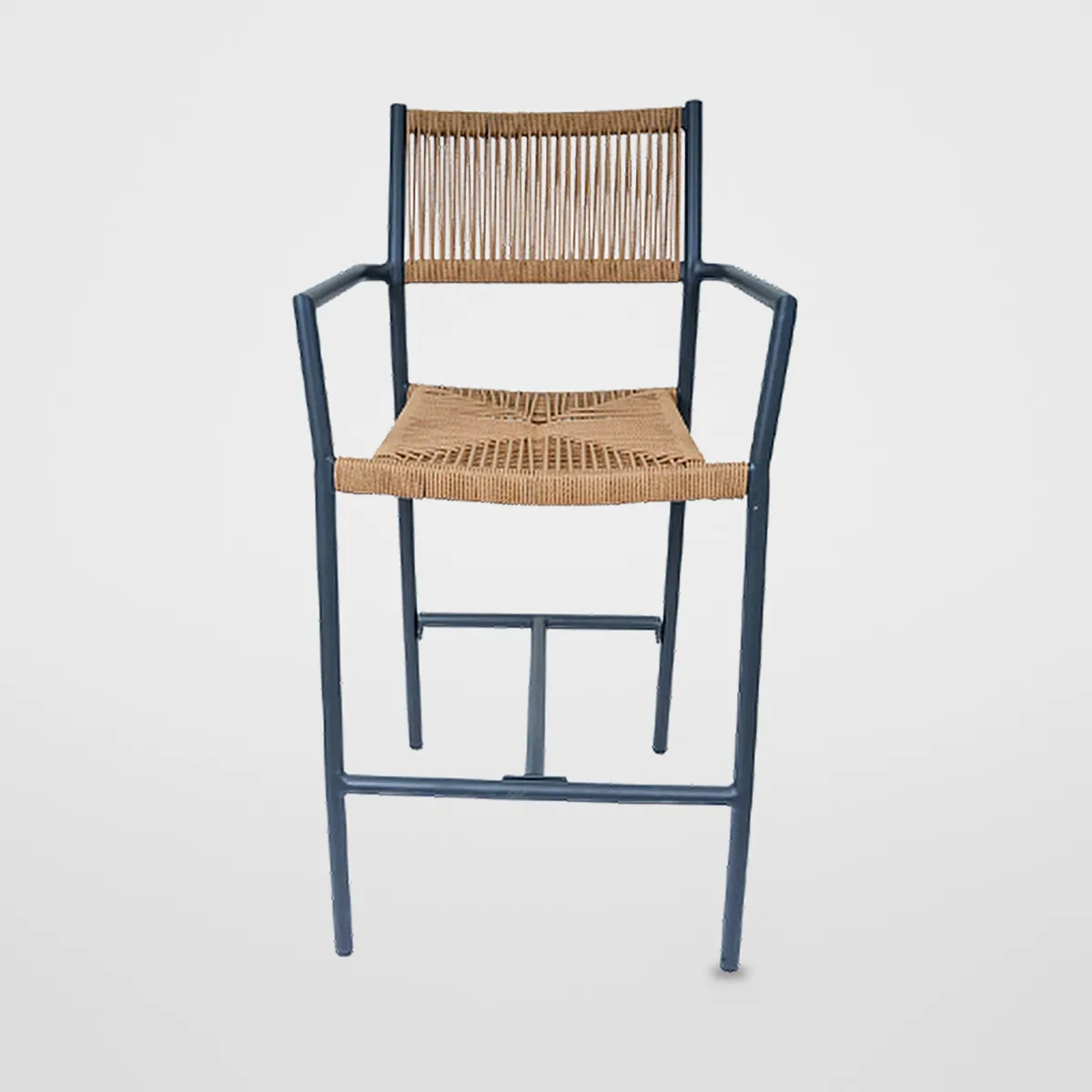 Fixed Rope-Weave Bar Stool CZ-B-070 – view 2