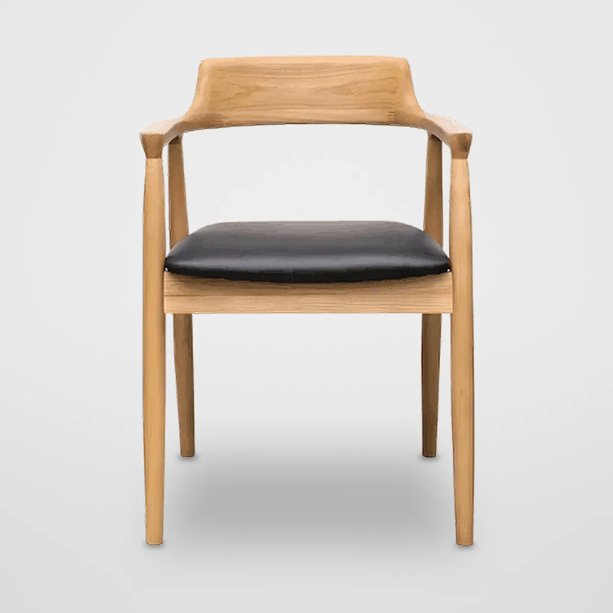 Solid Wood Leather Dining Chair CZ-D-036 – view 2