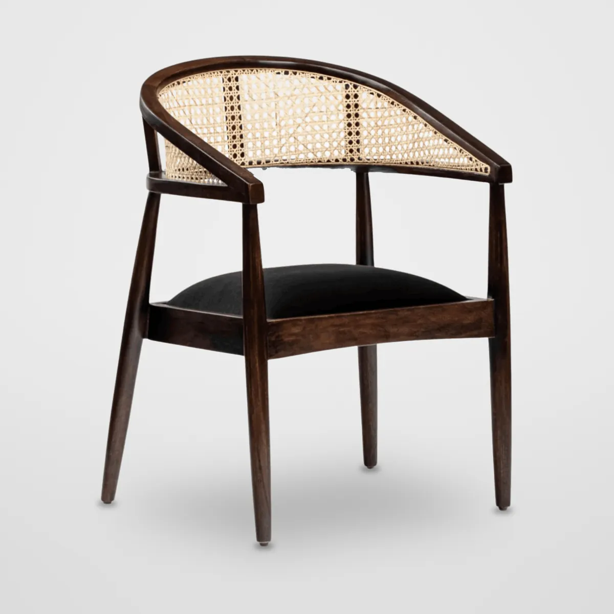 Cane Upholstered Dining Chair CZ-D-048